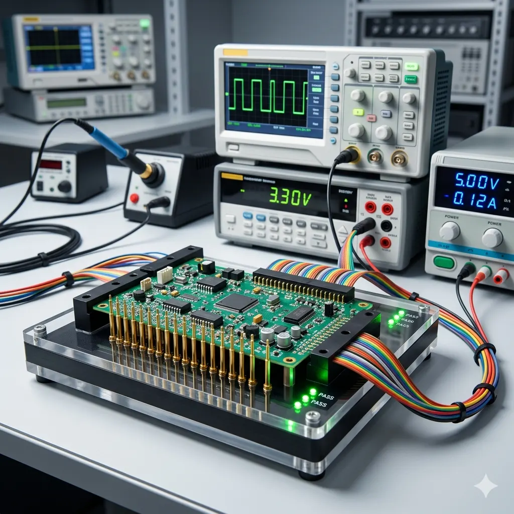 Elektrické testovanie elektronických zostáv